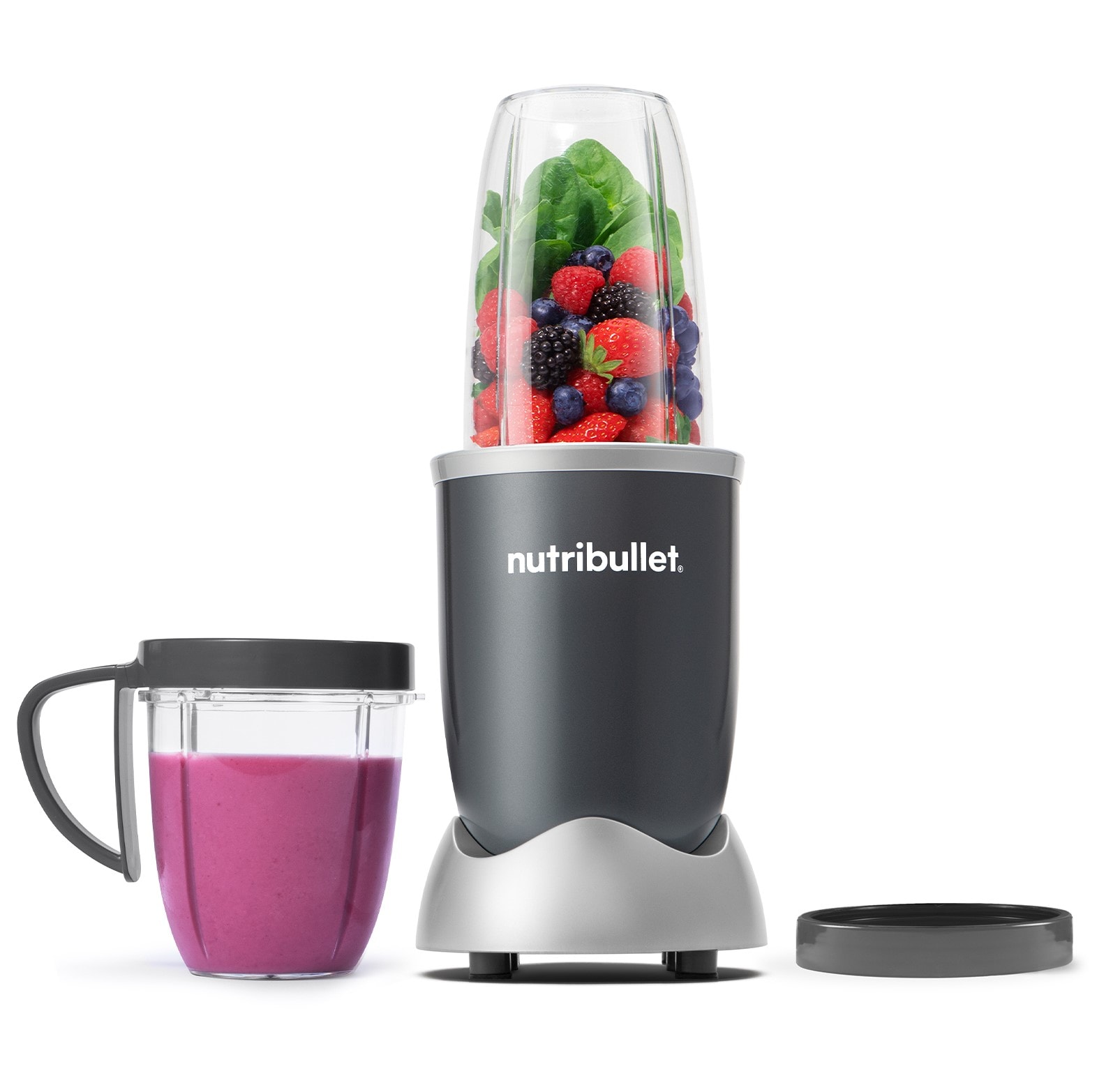 Procesador de Alimentos 6 Piezas 600W, Gris. Nutribullet
