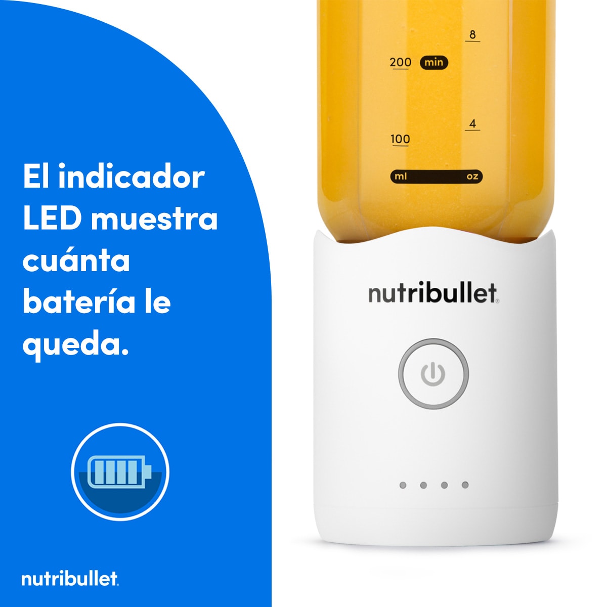 Nutribullet Portable Flex con carga USB, Blanco. Nutribullet — imagen 4