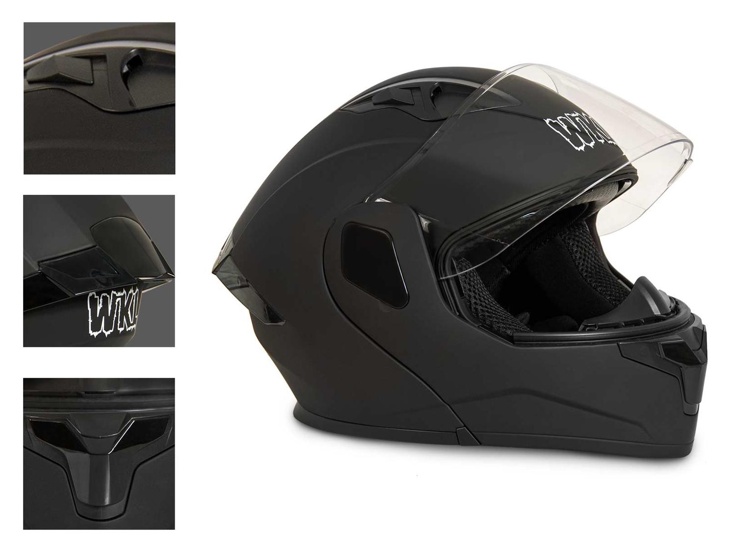 Casco motocicleta certificado DOT abatible moto WKL CH-103 — imagen 2
