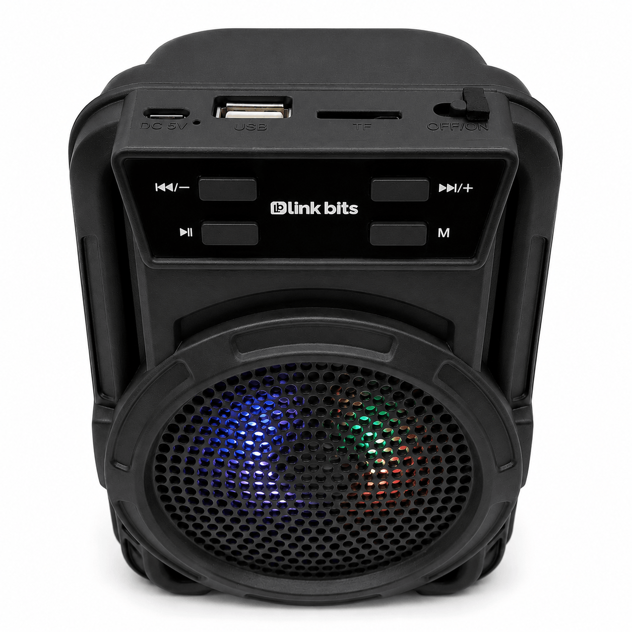 Bocina Link Bits inalámbrica bluetooth, radio FM, USB y microSD. 3 pulgadas — imagen 1