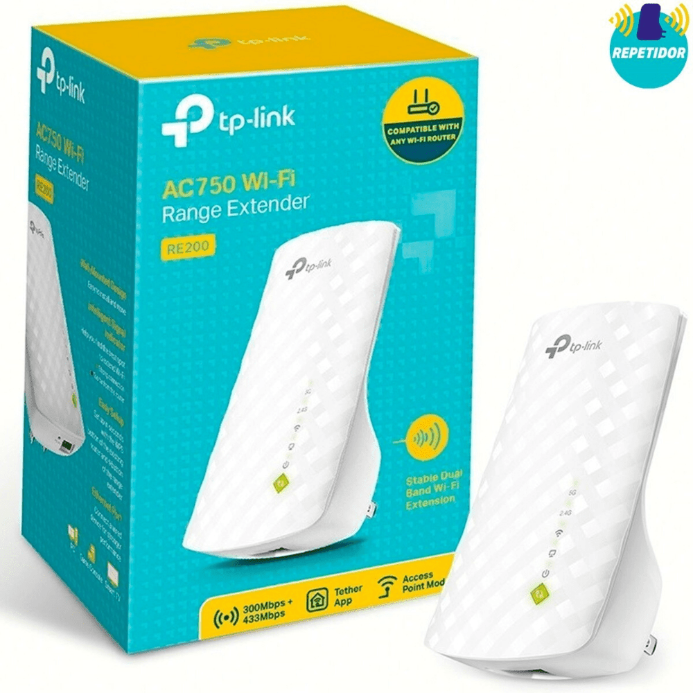 Router Inalámbrico TP-Link Extensor Wi-Fi Mesh AC750 Doble Banda RE200 - Blanco — imagen 2