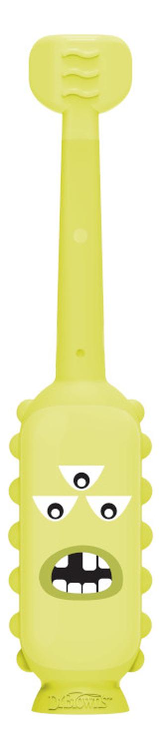 Cepillo De Dientes Dr. Brown's Bebé Monstruo Suave Cerdas Delicadas Mango Ergonómico Antideslizante Seguro Entrenamiento Infantil 0-3 Años Estimulación Oral Divertido Colorido — imagen 4