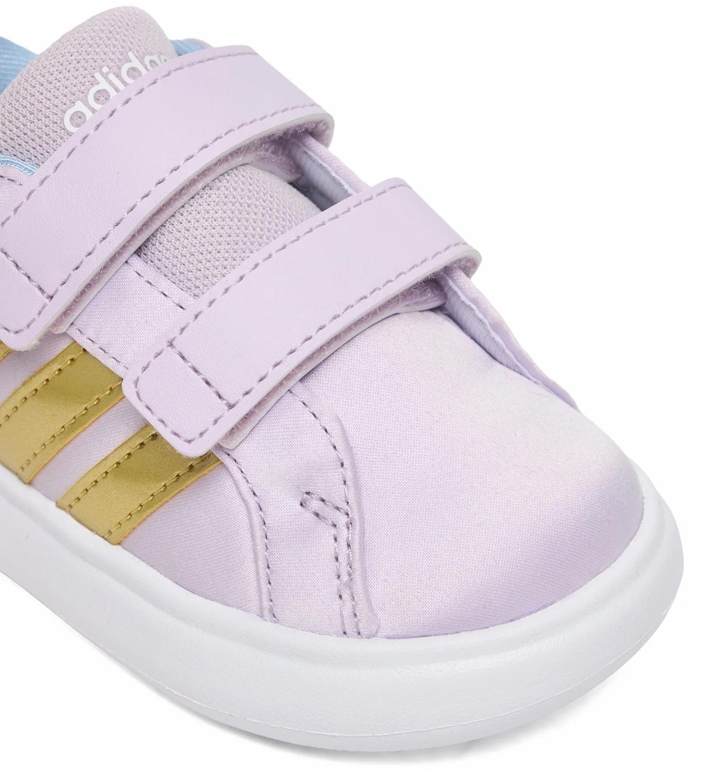 Tenis Adidas Grand Court Elsa I para Niñas Pequeñas. JQ4356 — imagen 3