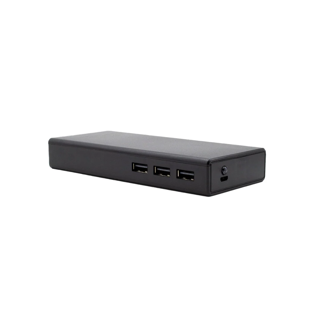 Power bank de 20000mah con entrada 2.1a, lampara y 3 puertos usb — imagen 4
