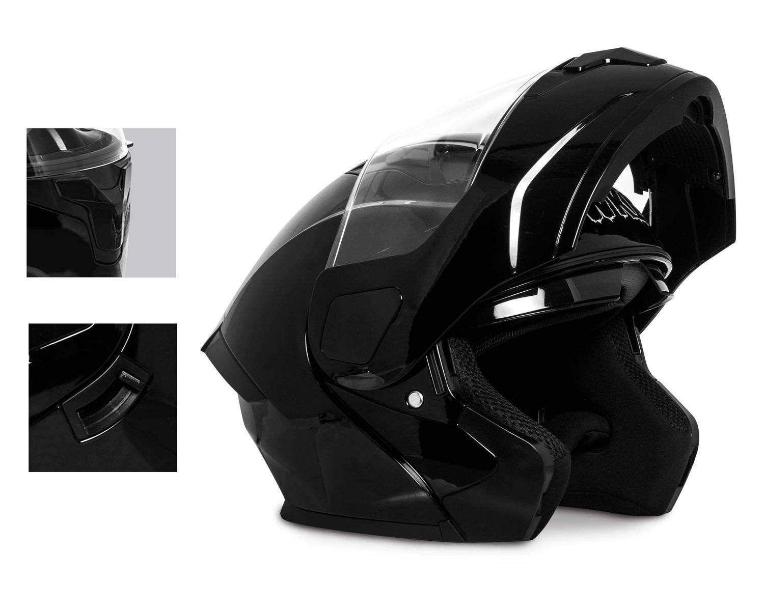 Casco motocicleta certificado DOT abatible moto WKL CH-103 — imagen 18