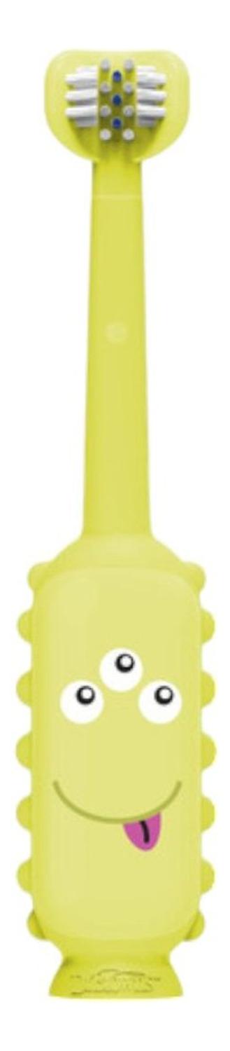 Cepillo De Dientes Dr. Brown's Bebé Monstruo Suave Cerdas Delicadas Mango Ergonómico Antideslizante Seguro Entrenamiento Infantil 0-3 Años Estimulación Oral Divertido Colorido — imagen 3