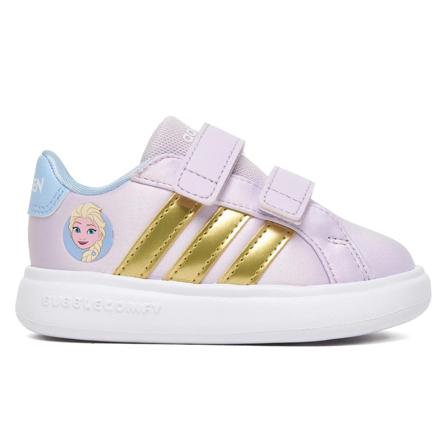 Tenis Adidas Grand Court Elsa I para Niñas Pequeñas. JQ4356 — imagen 1