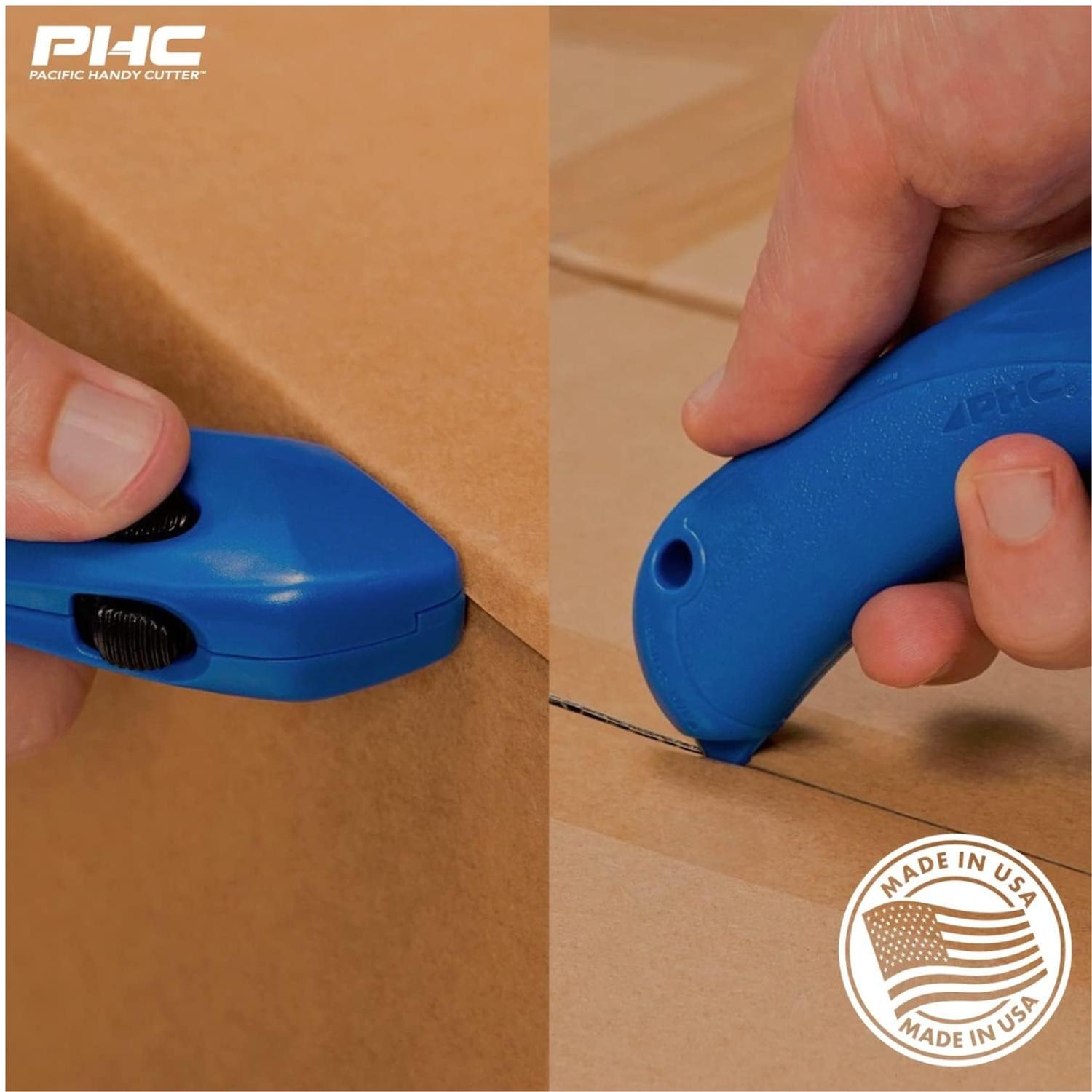 Cutter De Seguridad Pacific Handy Cutter Rsc-432 Con Cuchilla Retráctil Automática, Diseño Ergonómico Y Resistente Para Abrir Cajas Y Empaques En Restaurantes, Supermercados, Tiendas Y Almacenes — imagen 2