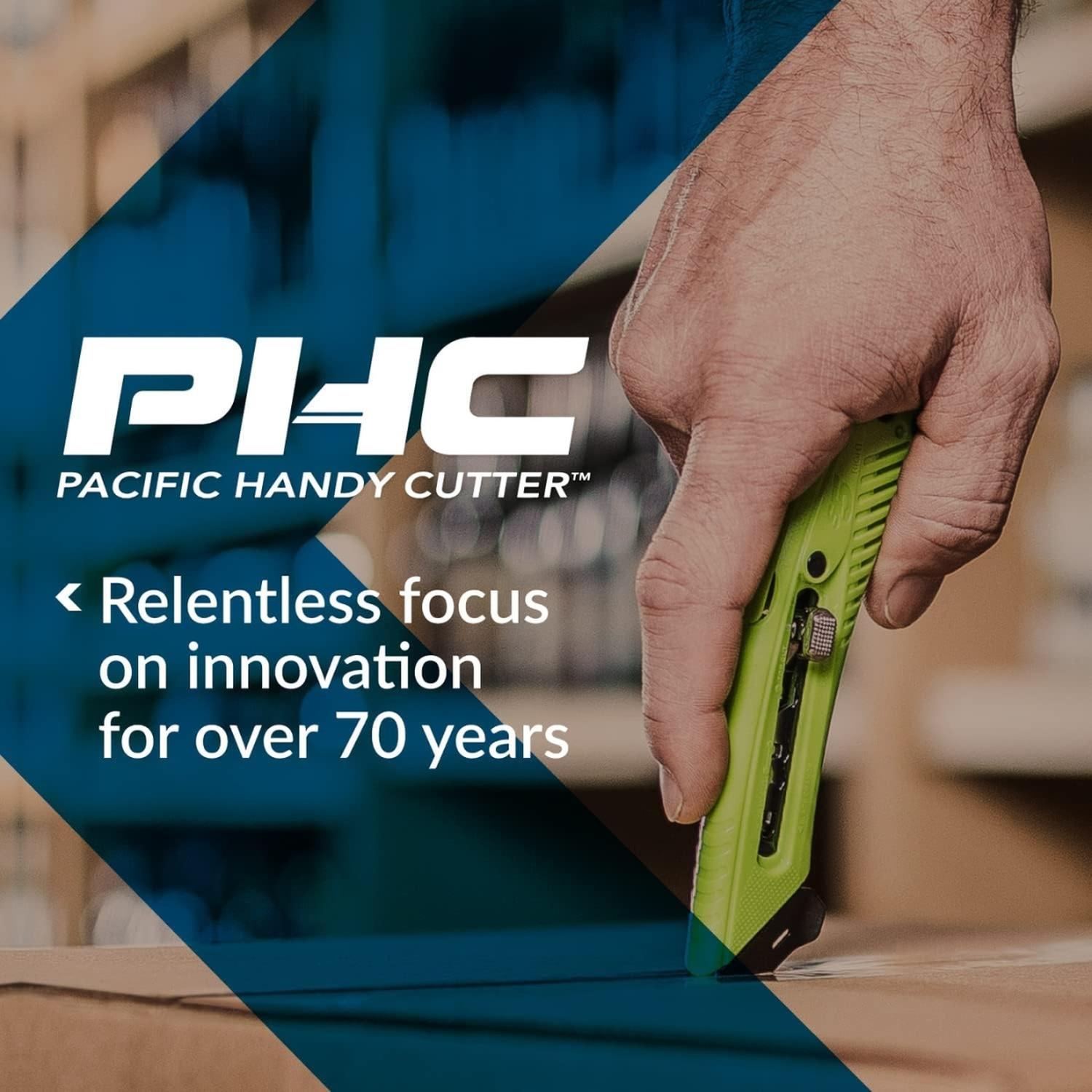 Cutter De Seguridad Pacific Handy Cutter Rsc-432 Con Cuchilla Retráctil Automática, Diseño Ergonómico Y Resistente Para Abrir Cajas Y Empaques En Restaurantes, Supermercados, Tiendas Y Almacenes — imagen 8