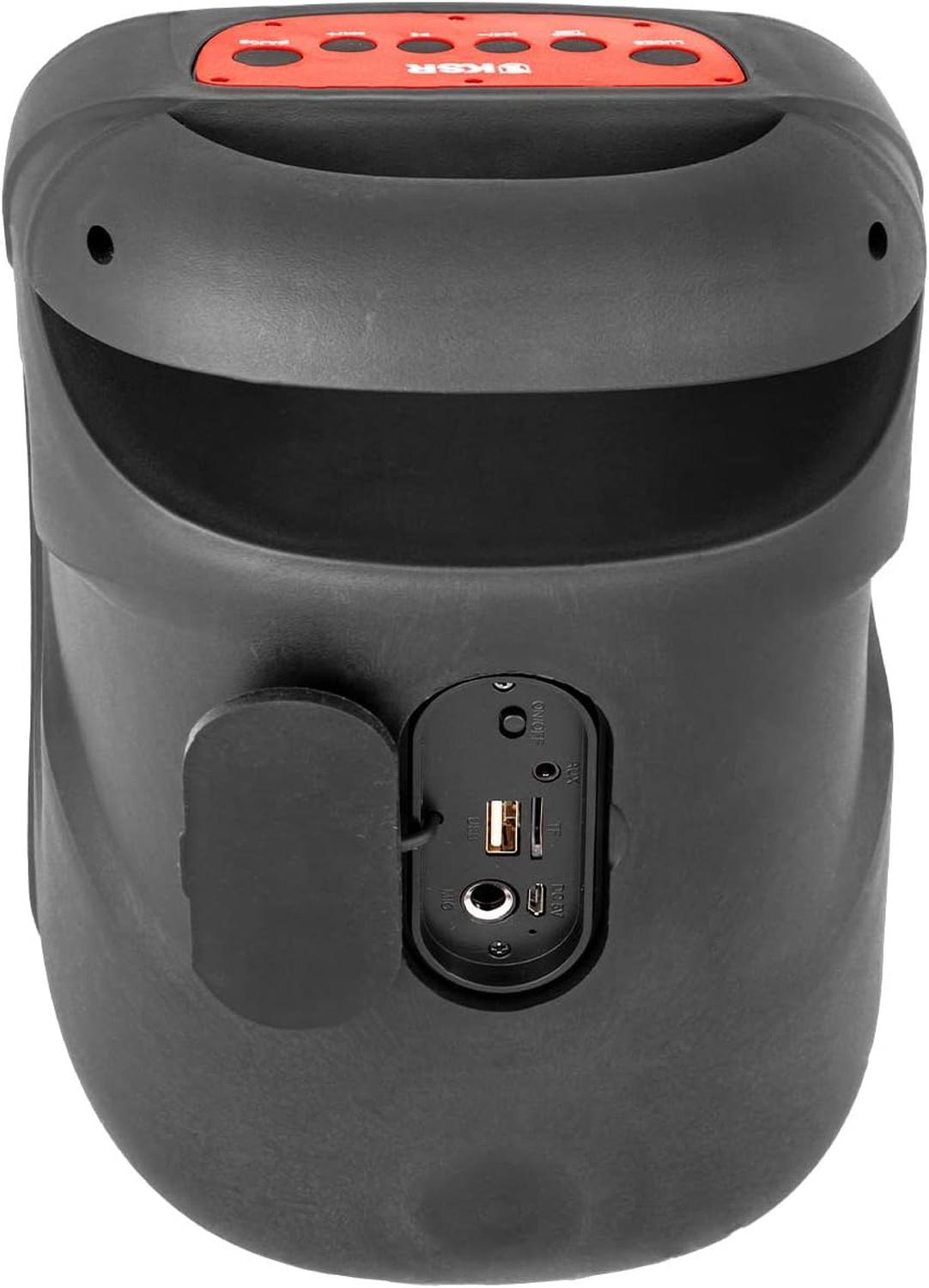 BAFLE BOCINA KAISER KSW-5006 4 PUL RECARGABLE BT RADIO FM USB — imagen 4