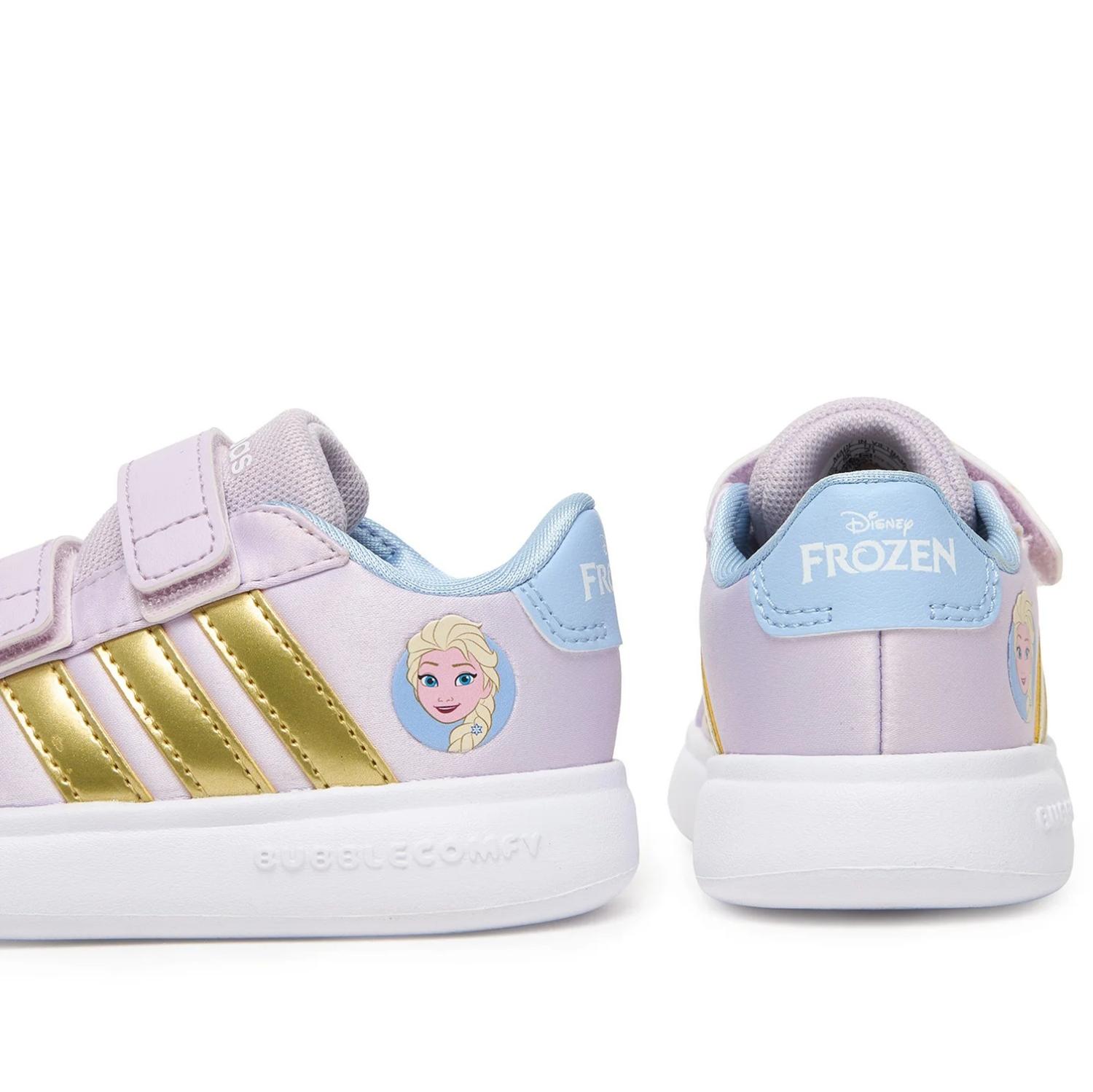 Tenis Adidas Grand Court Elsa I para Niñas Pequeñas. JQ4356 — imagen 6